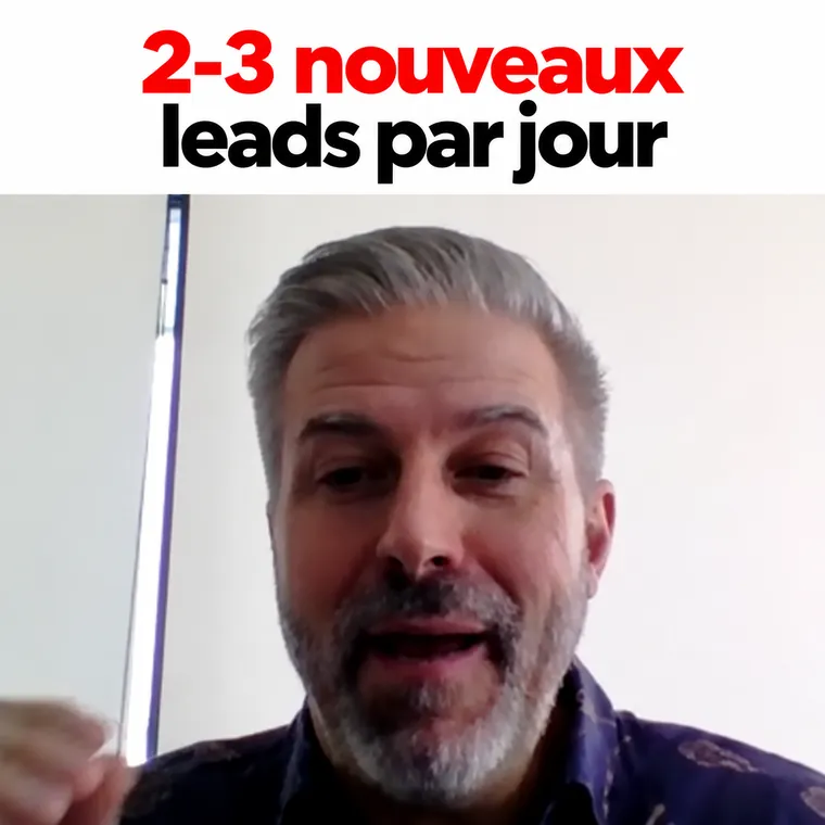Courtier immobilier — 2–3 nouveaux leads par jour